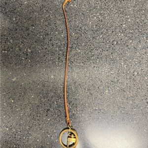 *Authentic* Louis Vuitton Gold and Tan Bag Charm